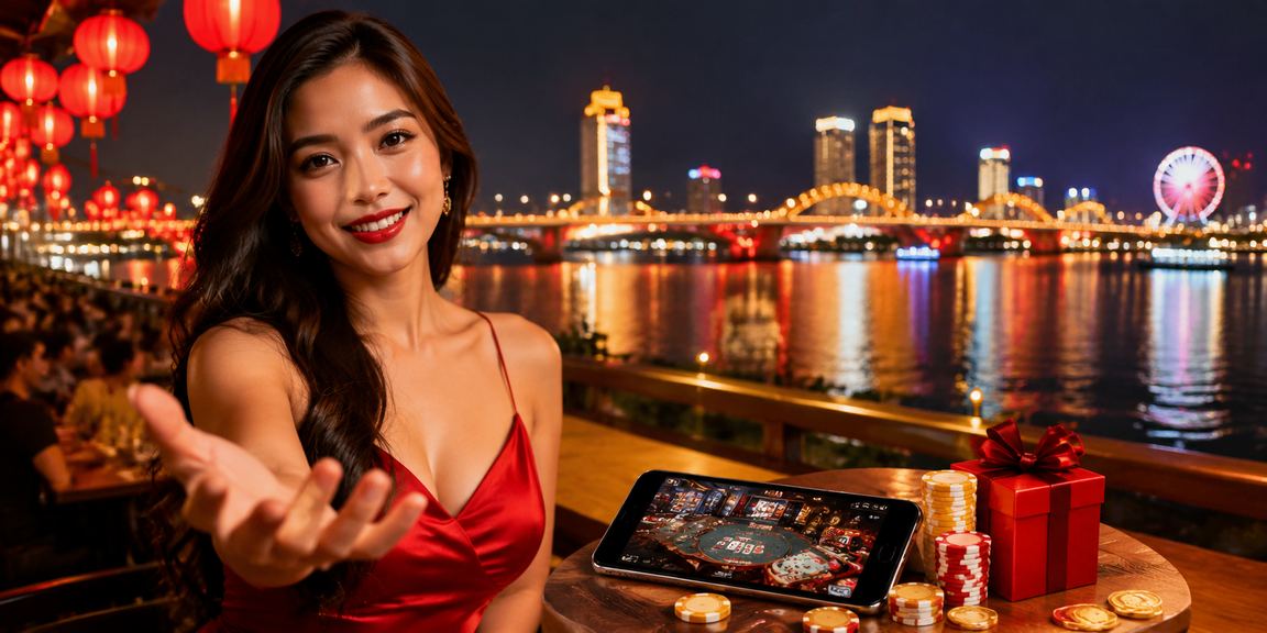Cảnh đêm tại khu vực cá cược ở Đà Nẵng